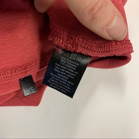 ALPHALETE Revival Leggings Coral Red high waisted Sz XS - Picture 4 of 12